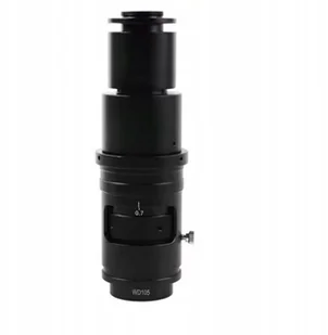 OBIEKTYW MIKROSKOPOWY C-MOUNT 320X ZOOM 105-220MM POLE 3MM-35MM WD105 KAMER - Mikroskopy i lupy - miniaturka - grafika 1