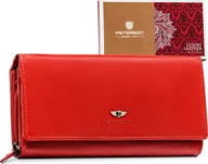 Portfele - Peterson Skórzany portfel damski na karty Peterson NoSize - miniaturka - grafika 1