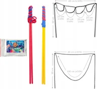 Bańki mydlane - Bańki Mydlane Zestaw 5 Litrów 2 Kijki Magiczny Proszek Dla Dzieci - miniaturka - grafika 1