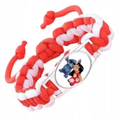 Biżuteria dla dzieci - BRANSOLETKA Biało-czerwona Lilo i Stich - miniaturka - grafika 1