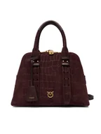 Torebki damskie - PINKO Torebka Bowling Bag Medium AI 25-26 PLTT 105906 A2YW Bordowy - miniaturka - grafika 1
