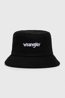 Czapki męskie - Wrangler kapelusz bawełniany kolor czarny bawełniany - grafika 1