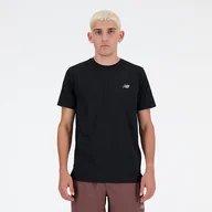 Koszulki męskie - Koszulka męska New Balance MT41222BK czarna - miniaturka - grafika 1