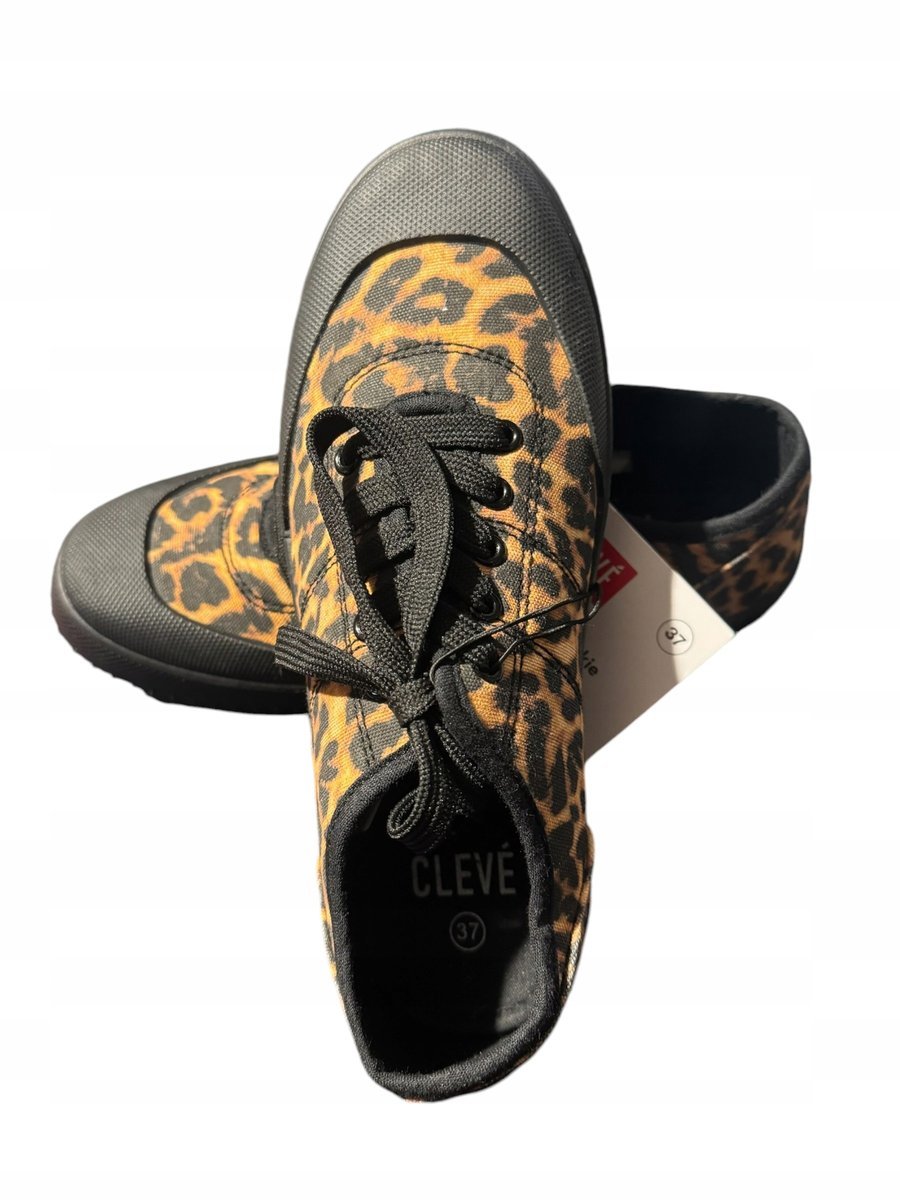 Trampki damskie Sneakers CLEVE lekkie panterka rozmiar 37 TL-LEO