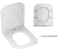 Deski sedesowe - DESKA SEDESOWA WC DUROPLAST SLIM WOLNOOPADAJĄCA WYPINANA BIAŁA BELO - miniaturka - grafika 1