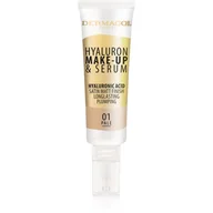 Podkłady do twarzy - Dermacol Hyaluron Make-Up & Serum podkład 25 g dla kobiet 01 Pale - miniaturka - grafika 1