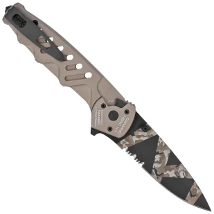 Nóż składany Extrema Ratio Caimano Nero N.A. Ranger LE No 074/250 Tactical Mud Aluminium, Geotech Camo N690 (04.1000.0166/BW/TM) - Noże - miniaturka - grafika 3