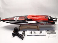 Modele zdalnie sterowane - Amewi Amewi RC Boot Alpha Flame Scheme Rennboot/Ohne Akku/14+ - miniaturka - grafika 1