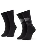 Skarpetki męskie - Tommy Hilfiger Skarpety długie 100001495 Czarny - miniaturka - grafika 1
