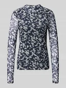 Bluzki damskie - Bluzka z długim rękawem i stójką model ‘ERICA’ - miniaturka - grafika 1