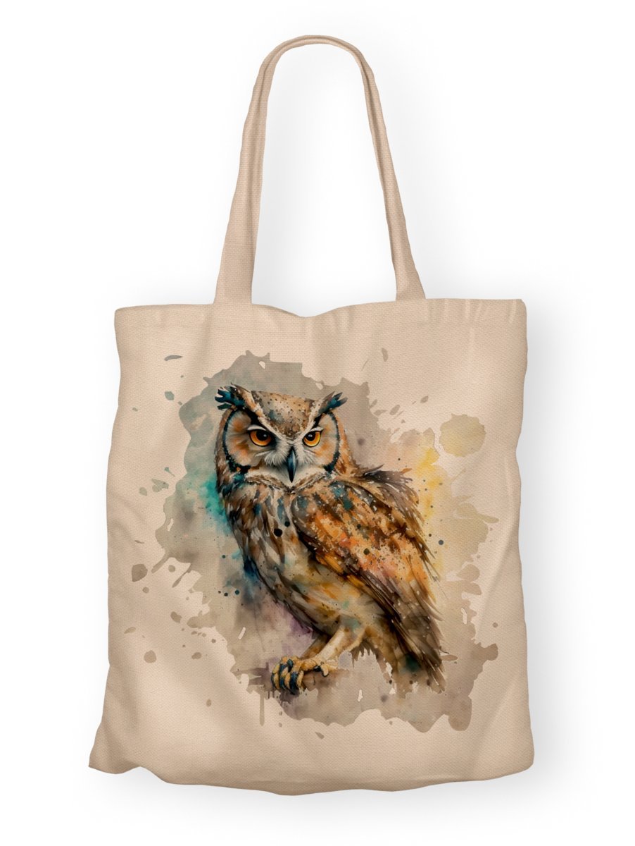 Torba bawełniana z nadrukiem sowa