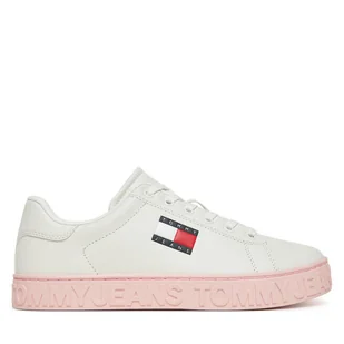 Sneakersy Tommy Jeans Tjw Logo Outsole Sneaker Ess EN0EN02703 Biały - Sneakersy damskie - miniaturka - grafika 1