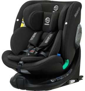 FOTELIK SAMOCHODOWY OBROTOWY 360° SPARCO SK7000I BLACK 0-36 KG / 40-150 CM - Foteliki samochodowe - miniaturka - grafika 1