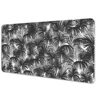Podkładki na biurko - Duża podkładka na biurko Czarne palmy 100x50 cm - miniaturka - grafika 1