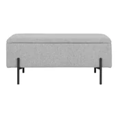 Ławki do przedpokoju - Szara ławka Watford – House Nordic - miniaturka - grafika 1