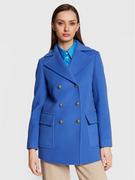 Płaszcze damskie - MAX&Co. Płaszcz wełniany Salato 70810323 Niebieski Regular Fit - miniaturka - grafika 1