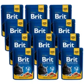 Mokra karma dla kotów - BRIT Cat ŁOSOŚ i PSTRĄG 12x100g - miniaturka - grafika 1