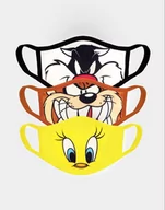 Dodatki do strojów karnawałowych - maska ochronna LOONEY TUNES, zestaw 3 szt - miniaturka - grafika 1