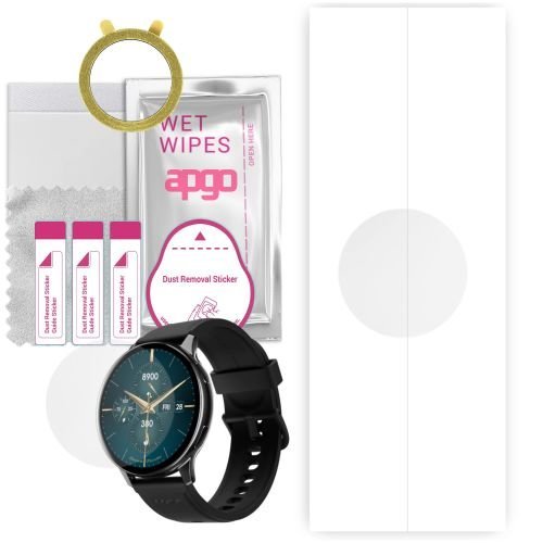 1x folia hydrożelowa ochronna do Noise Vortex Plus - apgo Smartwatch Hydrogel Protection Ochrona na ekran smartwatcha