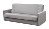 Sofy i kanapy - Jasnoszara welurowa wersalka rozkładana B8-N57 - miniaturka - grafika 1