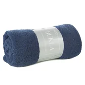 Koce - Koc Bukla 170 x 210 cm granatowy - miniaturka - grafika 1