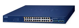 PLANET GS-4210-24UP4X łącza sieciowe Zarządzany L2/L4 Gigabit Ethernet (10/100/1000) Obsługa PoE Niebieski GS-4210-24UP4X - Switche - miniaturka - grafika 1