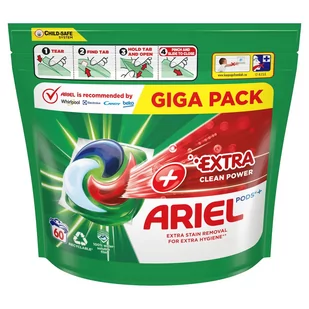 Kapsułki do prania ARIEL Extra Clean Do koloru 60 szt - Środki do prania - miniaturka - grafika 1