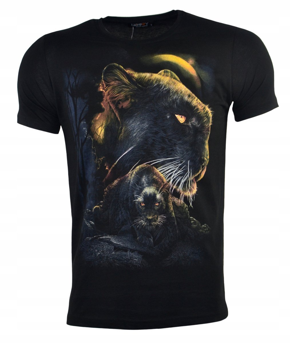 Koszulka t-shirt świecąca w ciemności Pantera r.S