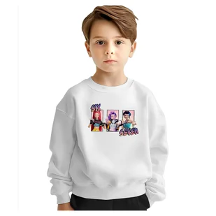 BLUZA DZIECIĘCA 67 SIX SEVEN VIRAL HUNTRIX 104 DLA CHŁOPCA DZIEWCZYNKI - Bluzy dla dziewczynek BLUZA DZIECIĘCA 67 SIX SEVEN VIRAL HUNTRIX 104 DLA CHŁOPCA DZIEWCZYNKI - Bluzy dla dziewczynek - miniaturka - grafika 1