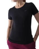 Bluzki damskie - T-shirt damski 4FWMM00TTSHF1845 - czarny XXL - miniaturka - grafika 1