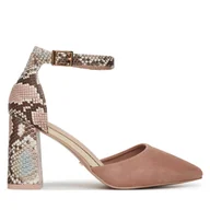 Czółenka - Czółenka DeeZee FERRI1 Beżowy - miniaturka - grafika 1