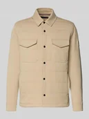 Bluzy męskie - Bluza rozpinana o kroju regular fit z mieszanki bawełny - miniaturka - grafika 1