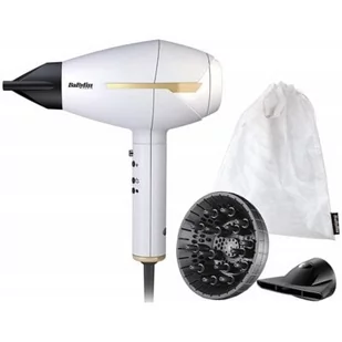 Babyliss 6735e AC Suszarka do włosów białego złota Compact ionic 2400 W z 2 Styling dysze i dyfuzor 6735E - Suszarki do włosów - miniaturka - grafika 1