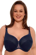 Biustonosze - Biustonosz półusztywniany Gaia 1058M Sonia Maxi granatowy - miniaturka - grafika 1