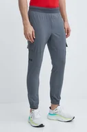Spodnie męskie - Under Armour spodnie treningowe kolor szary - miniaturka - grafika 1
