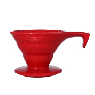TIAMO Ceramiczny drip Tiamo z rączką V02 Biały 4715660755349 - Zaparzacze i kawiarki - miniaturka - grafika 3