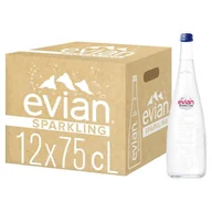 Woda - Evian Naturalna woda mineralna średnionasycona 12 x 750 ml - miniaturka - grafika 1
