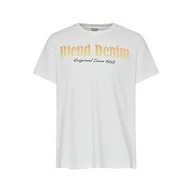 Koszulki męskie - Blend Męski T-shirt T-shirt, 110602/Snow biały, S, 110602/Snow White, S - miniaturka - grafika 1