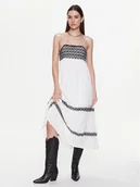 Sukienki - Pepe Jeans Sukienka codzienna Ariel PL953230 Écru Regular Fit - miniaturka - grafika 1