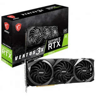 MSI GeForce RTX 3080 Ti Ventus 3X OC 12GB GDDR6X RTX 3080 Ti VENTUS 3X 12G OC RTX 3080 Ti VENTUS 3X 12G OC - Karty graficzne - miniaturka - grafika 1