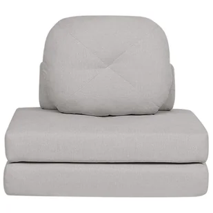 Sofa rozkładana jednoosobowa jasnoszara OLDEN - Sofy i kanapy - miniaturka - grafika 1