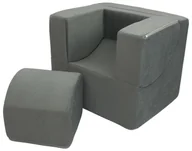 Krzesła obrotowe dla dzieci - Fotelik Mały Rozkładany Fotelik Mały Rozkładany (Kolor: Szary) - miniaturka - grafika 1