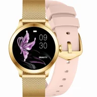 Smartwatch - Gravity GT25-1 PRO PASEK sg039a Złoty, Różowy - miniaturka - grafika 1