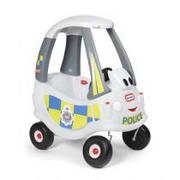 Jeździki dla dzieci - Little Tikes Jeździk Cozy Coupe Policja biała - miniaturka - grafika 1