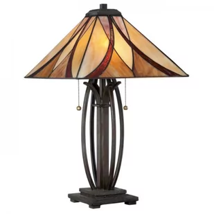 Quoizel Lampka stołowa witrażowa 2pł QZ/ASHEVILLE/TL ASHEVILLE QUOIZEL - Lampy stojące - miniaturka - grafika 1