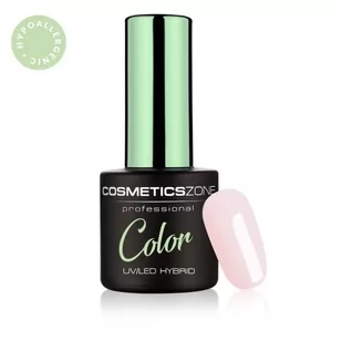 Cosmetics Zone Lakier hybrydowy hipoalergiczny jasny róż z drobinkami 7ml – Pearly Luster 102 - Lakiery do paznokci - miniaturka - grafika 3