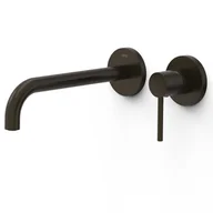 Baterie umywalkowe - Element naścienny do podtynkowego korpusu baterii umywalkowej Tres Study czarny brąz 26230022KMB - miniaturka - grafika 1