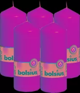 Świece - Bolsius Świeca pieńkowa walec 42H 15CM 5szt ŻÓŁTA BOLSIUS1427 - miniaturka - grafika 1
