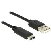 Kable USB - Delock Kabel USB Delock USB 2.0 - Typ A - Typ C -1 m - czarny - 83600 - miniaturka - grafika 1