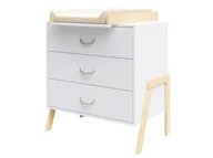 Przewijaki - Komoda Luna biało-sosna z przewijakiem - miniaturka - grafika 1